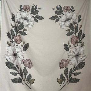 Jessica Roux Art Floral Laurel Tapestry 51x60in